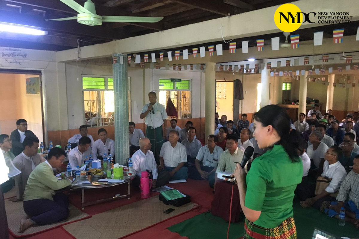 Stakeholder Meeting for resettlement areas of New Yangon City